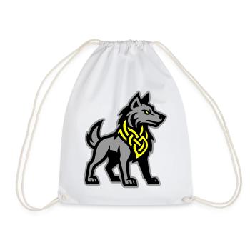 Wolf Wikinger - Turnbeutel - Weiß - Vorne