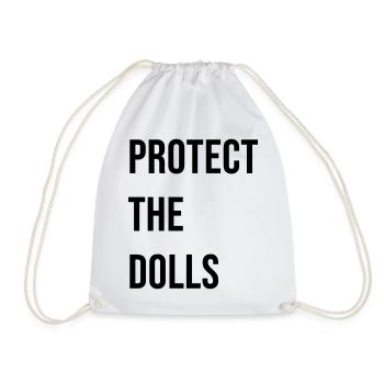 Protect_the_Dolls_- - Turnbeutel - Weiß - Vorne