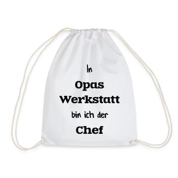 Dans l’atelier de grand-père - Sac de sport léger - blanc - Devant