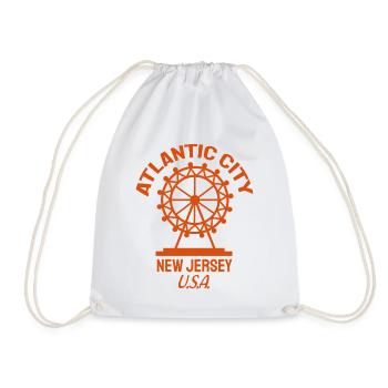 Atlantic City - Fondé en 1854 - New Jersey - États-Unis - Sac de sport léger - blanc - Devant