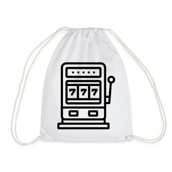 casino - Drawstring Bag - white - Front