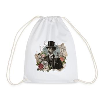 Collage fantastique victorien - Sac de sport léger - blanc - Devant