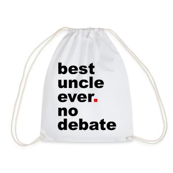 Meilleur slogan d’oncle - Sac de sport léger - blanc - Devant