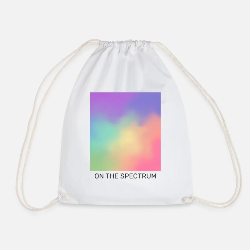 On the spectrum - Drawstring Bag - white