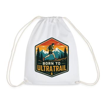 Geboren für den Ultra-Trail - Turnbeutel - Weiß - Vorne
