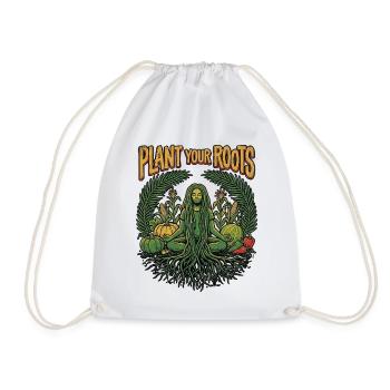 Plant Your Mind - Drawstring Bag - white - Front