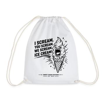 I Scream. You Scream. We Scream. Eiscreme. - Turnbeutel - Weiß - Vorne