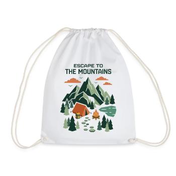 Randonnée - Aventure en plein air - Évasion à la montagne - Sac de sport léger - blanc - Devant