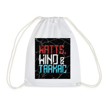 Watts Wind Tarmac - Drawstring Bag - white - Front