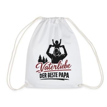 Vaterliebe – Der beste Papa - Turnbeutel - Weiß - Vorne