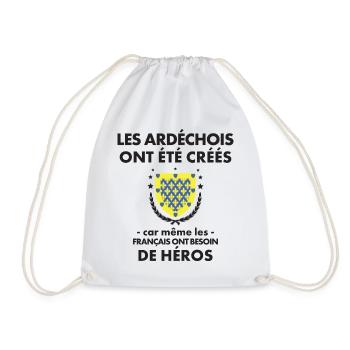 Les Ardechois Ont Ete Crees Car Meme Les Franca... - Sac de sport léger - blanc - Devant