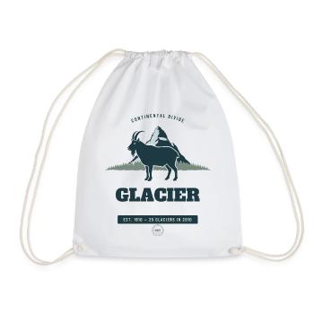 Glacier National Park Bergziege - Turnbeutel - Weiß - Vorne
