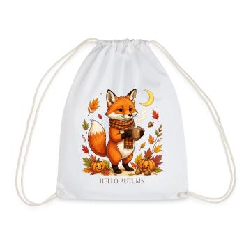 Autumn Fox Cozy Cup Tee - Turnbeutel - Weiß - Vorne