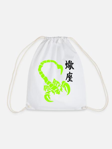 skorpion_kanji_02 - Sac de sport léger - blanc