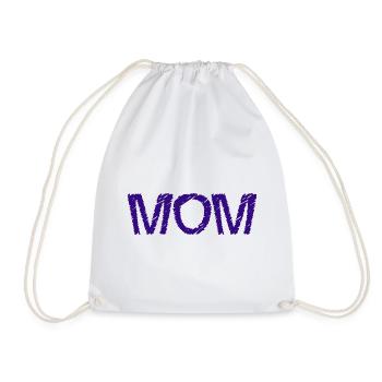 MOM. MAMAN. FÊTE DES MÈRES. BONNE FÊTE MAMAN - Sac de sport léger - blanc - Devant