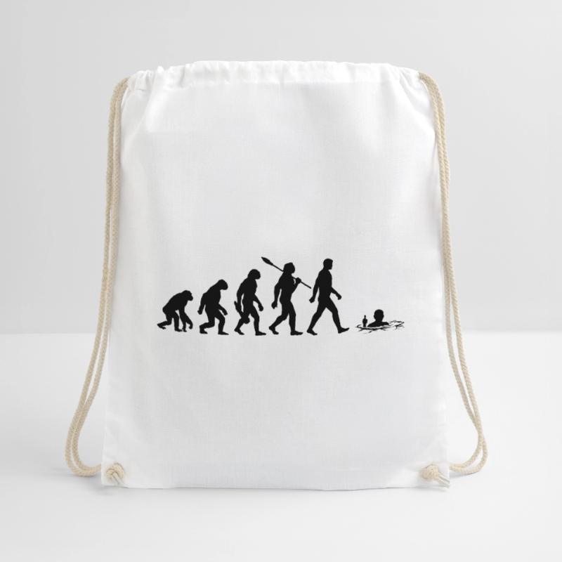 Evolution - Ice baths - Winter bathing - Ice bathing Drawstring Bag