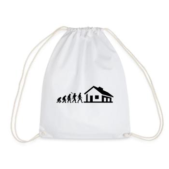Evolution - builder - house - build - single-family home - Drawstring Bag - white - Front