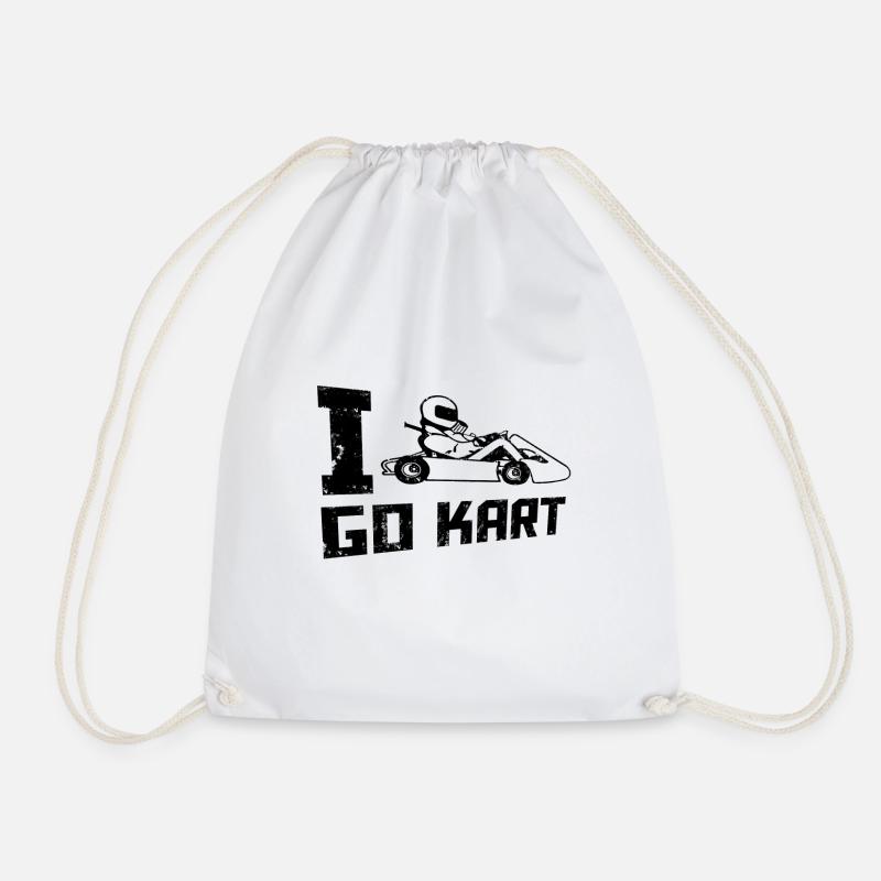 Gokart - Turnbeutel - Weiß