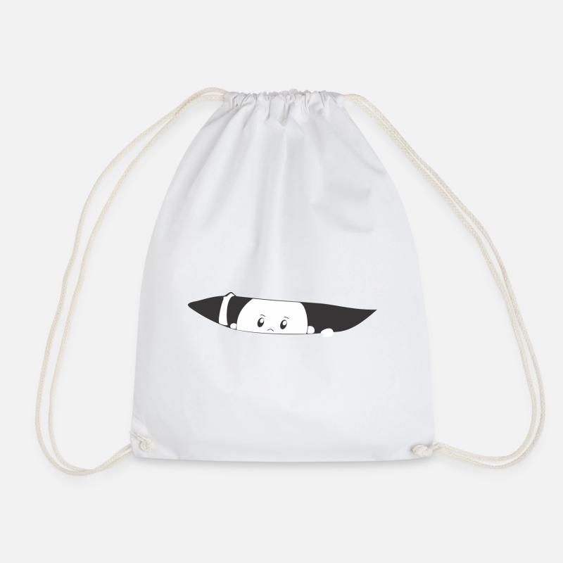 Waving baby - Drawstring Bag - white