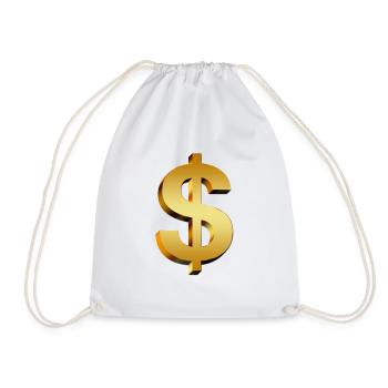 signe dollar - Sac de sport léger - blanc - Devant