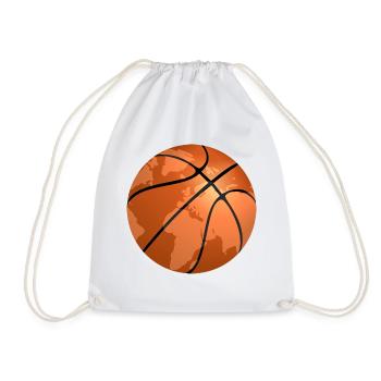 Basketball around the World - Turnbeutel - Weiß - Vorne