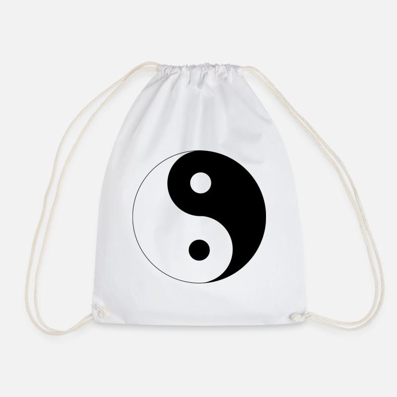 Ying Yang - Turnbeutel - Weiß