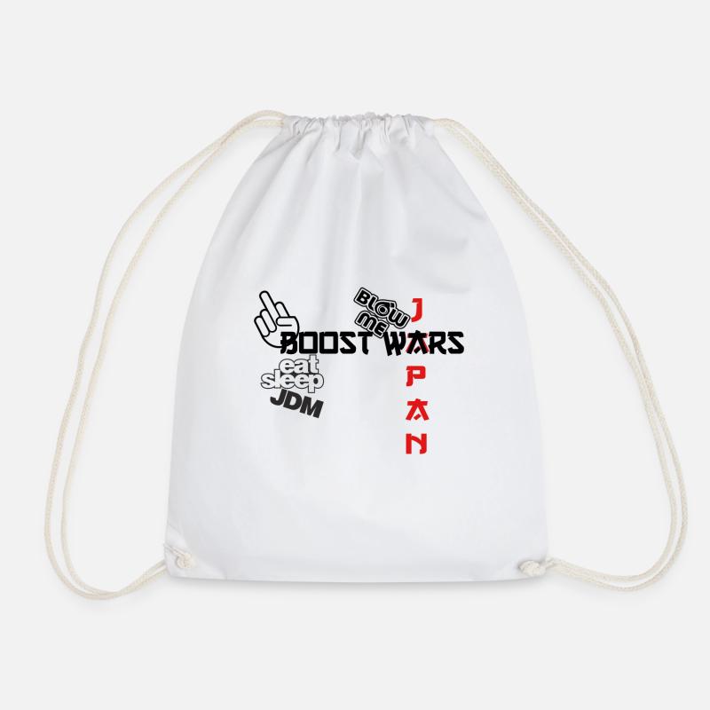 JDM Japan BOOST WARS - Sac de sport léger - blanc