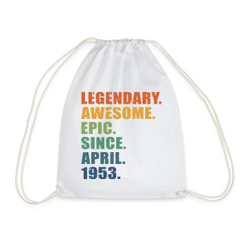 70e anniversaire, avril 1953, 70e anniversaire - Sac de sport léger - blanc - Devant