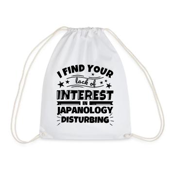Japanologie lustiges Geschenk - Turnbeutel - Weiß - Vorne