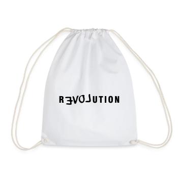 LOVE REVOLUTION - Drawstring Bag - white - Front