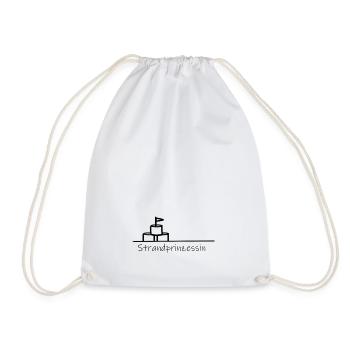 Beach princess - Drawstring Bag - white - Front