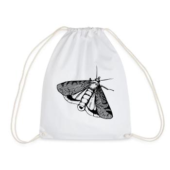 Butterfly butterfly insect - Drawstring Bag - white - Front