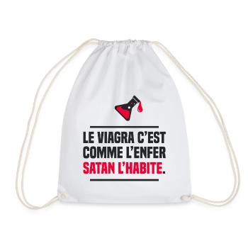 Viagra humour beauf jeux de mots beaufrerie - Sac de sport léger - blanc - Devant