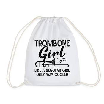 Trombone Girls Brass Band Tromboniste - Sac de sport léger - blanc - Devant