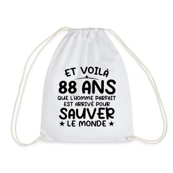 88 ans Cadeau anniversaire 88 ans Homme - Sac de sport léger - blanc - Devant