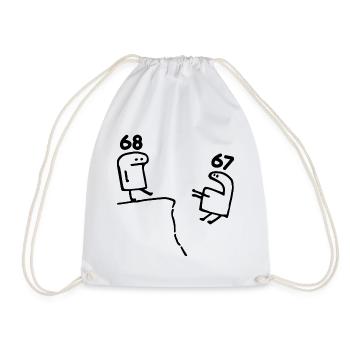 68 Years Old - 68th Birthday Fun 68 Year Old Gift - Drawstring Bag - white - Front