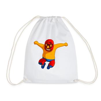 wrestling wrestler sumo boxers boxing23 - Drawstring Bag - white - Front