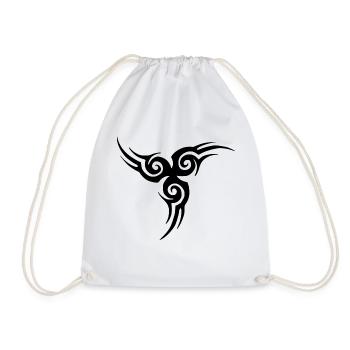 Tribal tattoo - Drawstring Bag - white - Front