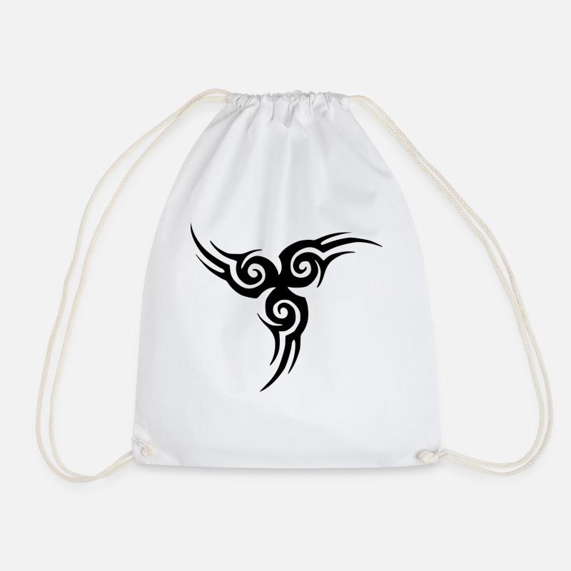 Tribal tattoo - Drawstring Bag - white