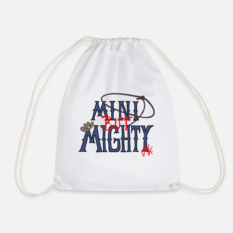MINIBUTMIGHTY - Drawstring Bag - white