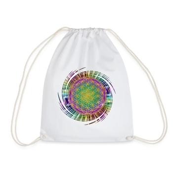 Fleur de la vie - Spirale - Sac de sport léger - blanc - Devant