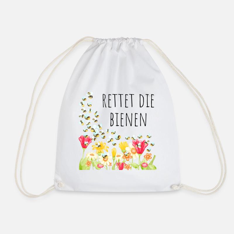 Rettet die Bienen - Turnbeutel - Weiß