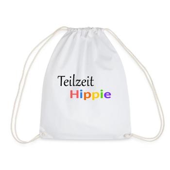 Teilzeit Hippie - Turnbeutel - Weiß - Vorne