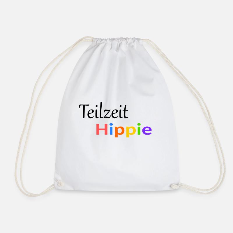 Teilzeit Hippie - Turnbeutel - Weiß