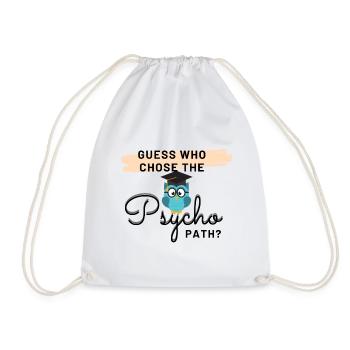 Devinez qui a choisi la voie psycho? - Sac de sport léger - blanc - Devant