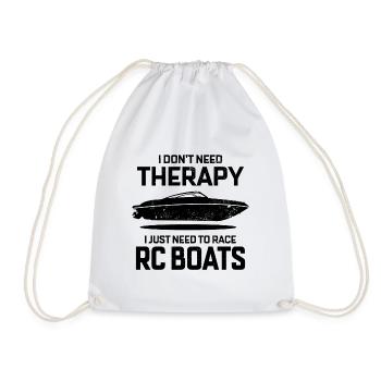 Rc Boat Racing Electric Powerboat Speedboat Race - Drawstring Bag - white - Front