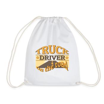 Trucker - Drawstring Bag - white - Front