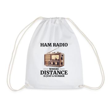 Opérateur radio amateur vintage - Sac de sport léger - blanc - Devant