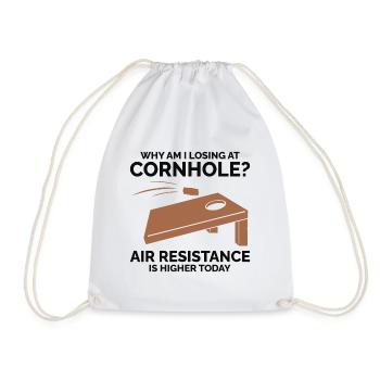 Pourquoi est-ce que je perds à Cornhole ? Résistance à l’air plus élevée - Sac de sport léger - blanc - Devant