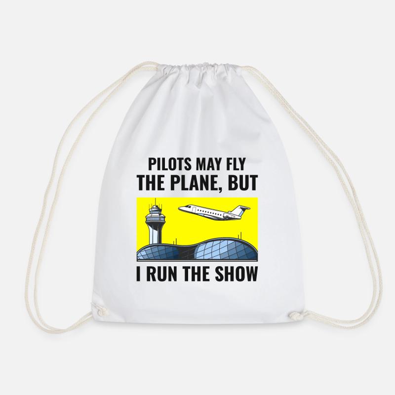 Fluglotse ATC Aviation Humor Flugzeug - Turnbeutel - Weiß